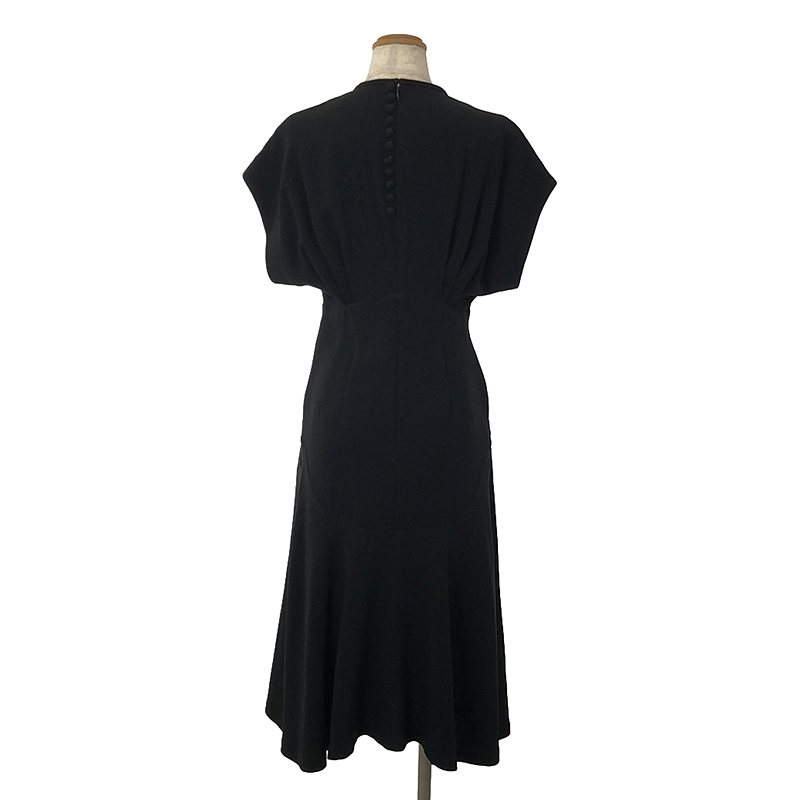Silk Lace Collar A−Line Dress シルク レースカラー Aライン ドレス ワンピースMame Kurogouchi /  マメクロゴウチ
