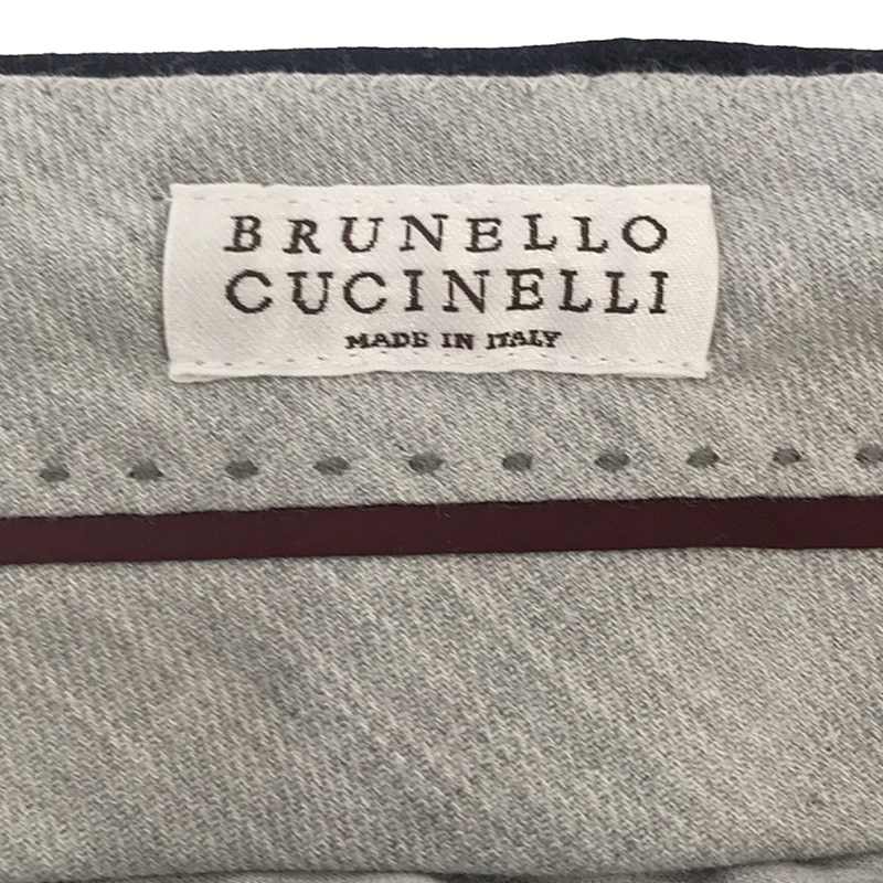 シルク混 ドローストリング タックスラックスパンツBRUNELLO CUCINELLI / ブルネロクチネリ