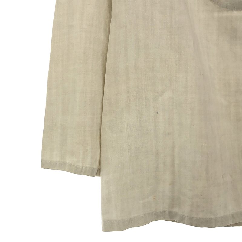 VINTAGE / ヴィンテージ古着 推定1930s〜 French NAVY Shawl collar Sailer Shirt / フランス海軍 リネン セーラーシャツ