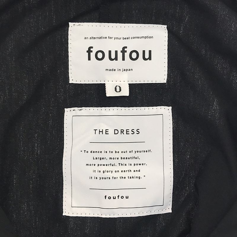 foufou / フーフー THE DRESS #01 rendezvous shirts one piece / シャツワンピース