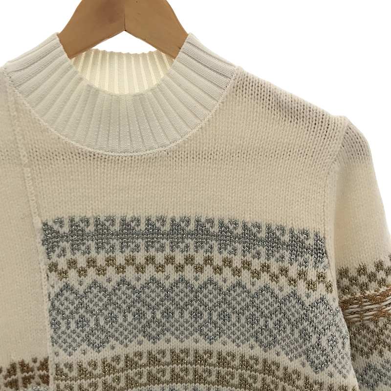 3.1 Phillip Lim / スリーワンフィリップリム Fair Isle Patchwork Turtleneck ニット