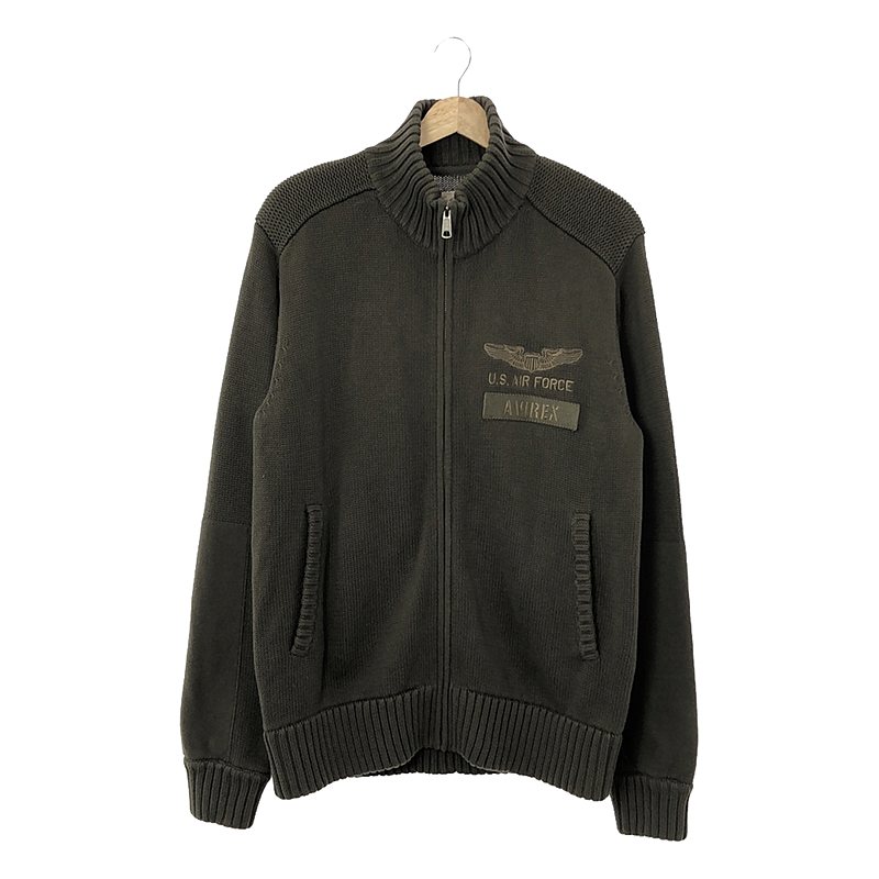 L/S ZIP UP COTTON KNITS / ロングスリーブ ジップアップ コットンニット カーディガン