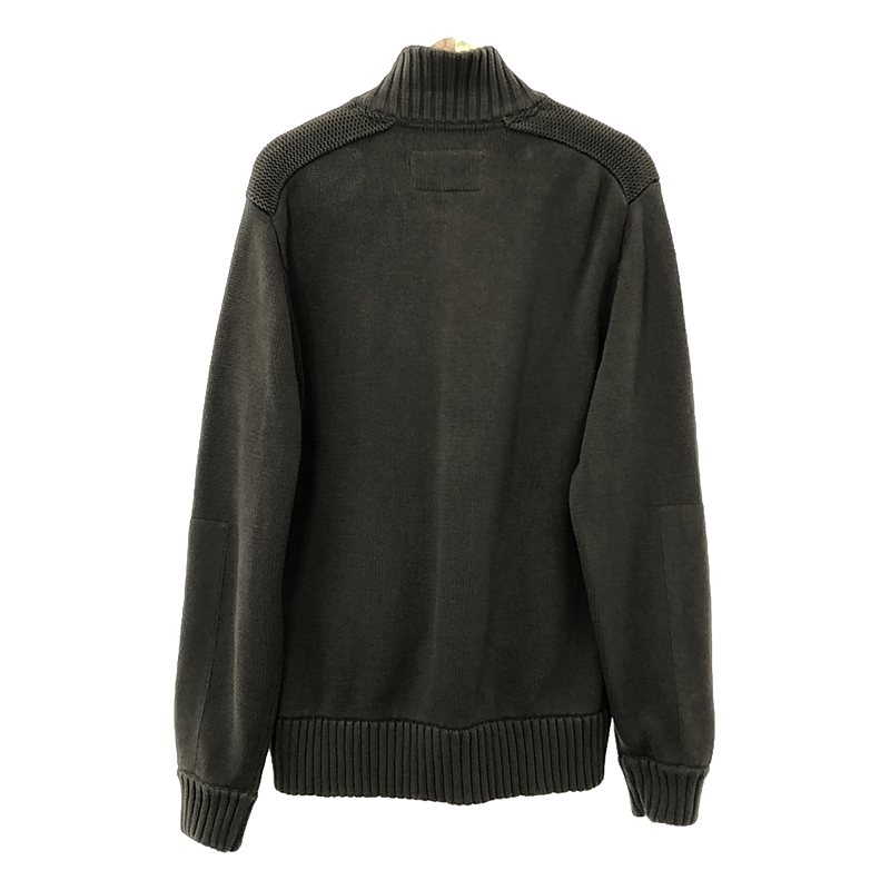 AVIREX / アヴィレックス L/S ZIP UP COTTON KNITS / ロングスリーブ ジップアップ コットンニット カーディガン