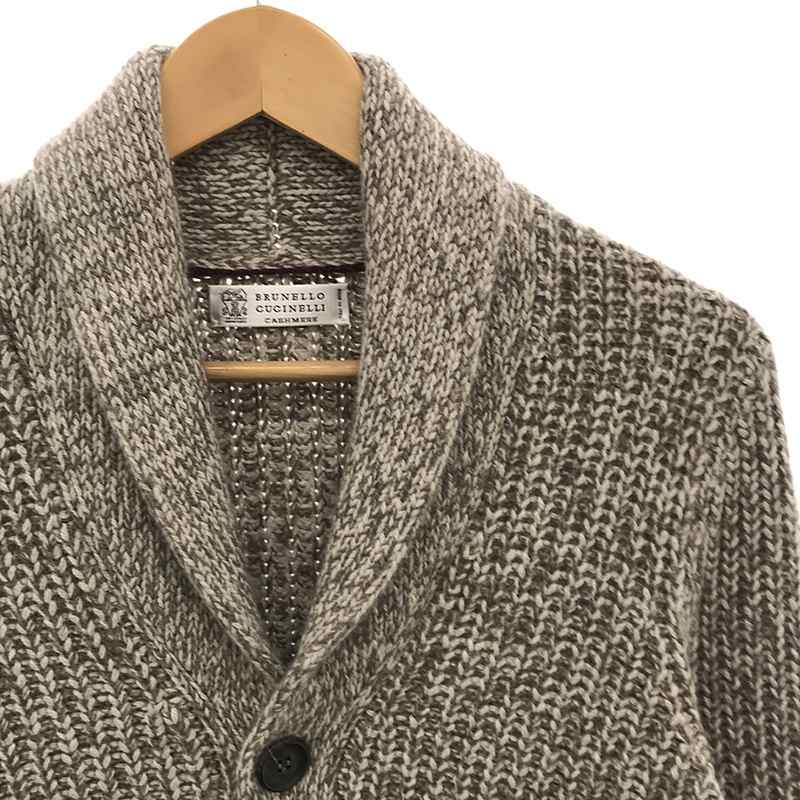 BRUNELLO CUCINELLI / ブルネロクチネリ cashmere 100％ / カシミヤ ショールカラーニットカーディガン