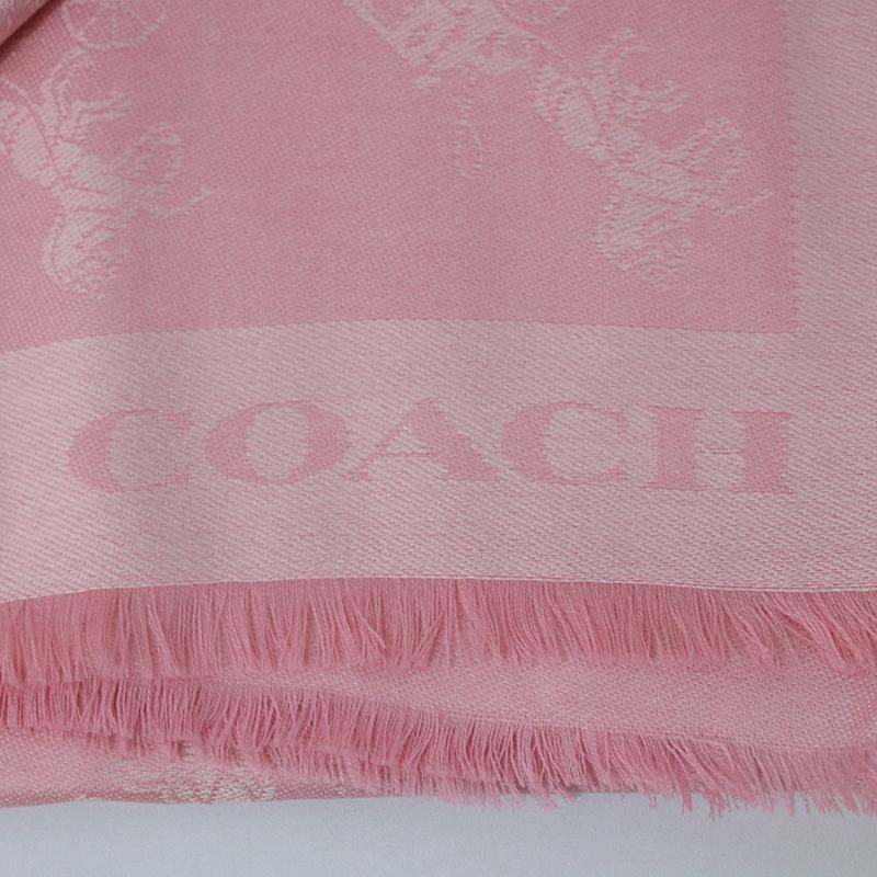 COACH / コーチ アウトレット バイカラー ホース アンド キャリッジ オブロング スカーフ