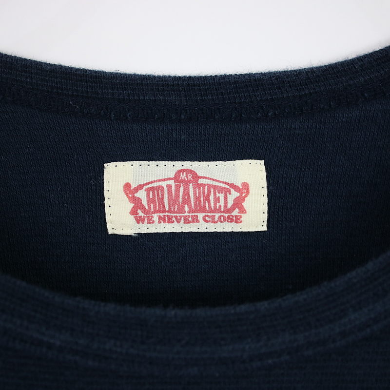 HOLLYWOOD RANCH MARKET / ハリウッドランチマーケット 袖ロゴ刺繍クルーネック長袖Tシャツ