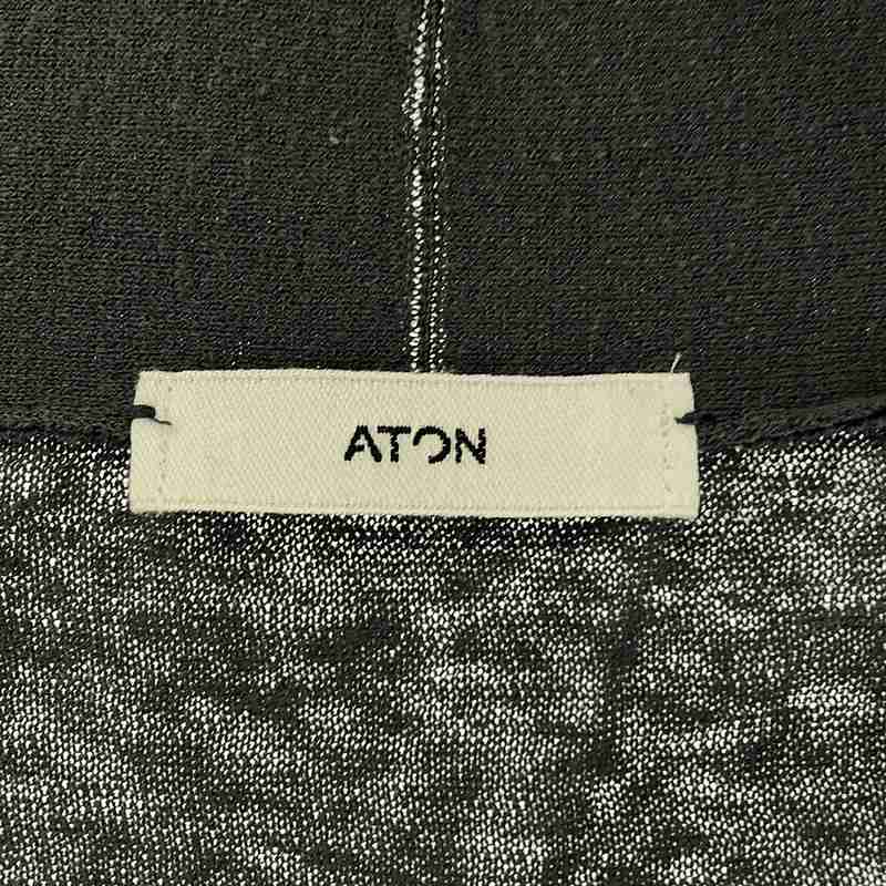 ATON / エイトン RECYCLED FRESCA COTTON Vネックカーディガン