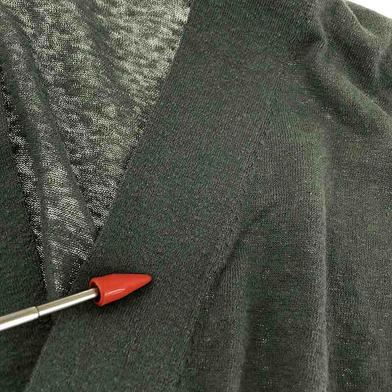 ATON / エイトン RECYCLED FRESCA COTTON Vネックカーディガン