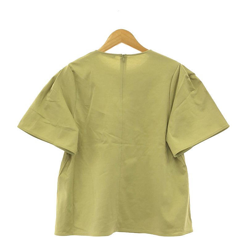 その他 Cotton Interlock Tria インバーテッドプリーツ フレアスリーブTシャツ