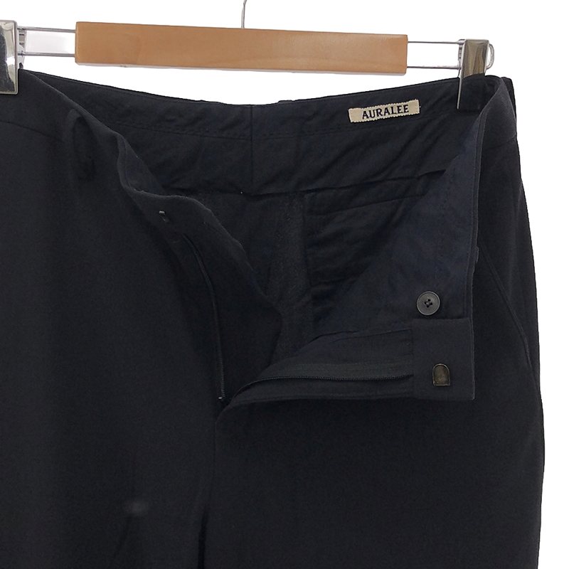 AURALEE / オーラリー HARD TWIST WOOL DOBBY SLIT SLACKS ウール ドビー織り スリット スラックス