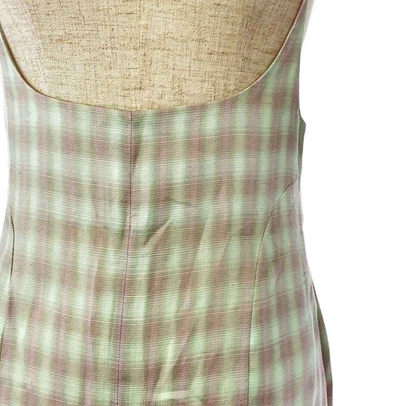 Mame Kurogouchi / マメクロゴウチ Linen Mix Ombre Check Camisole Dress リネンミックス オンブレ キャミソールドレス ワンピース