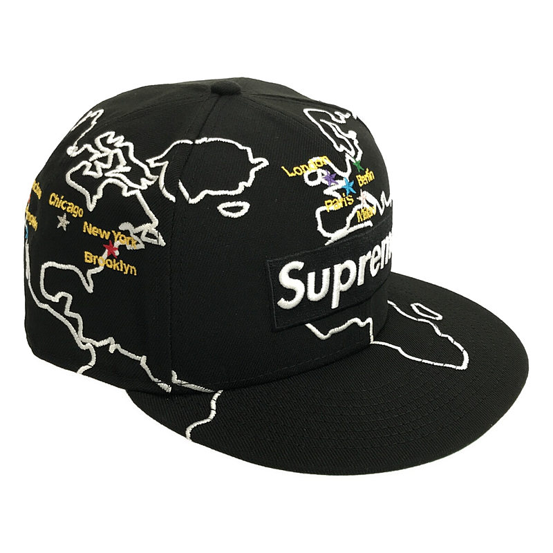 SUPREME / シュプリーム × new era Wor ldwide box logo / ニューエラ ワールドワイドボックスロゴ ベースボールキャップ 帽子
