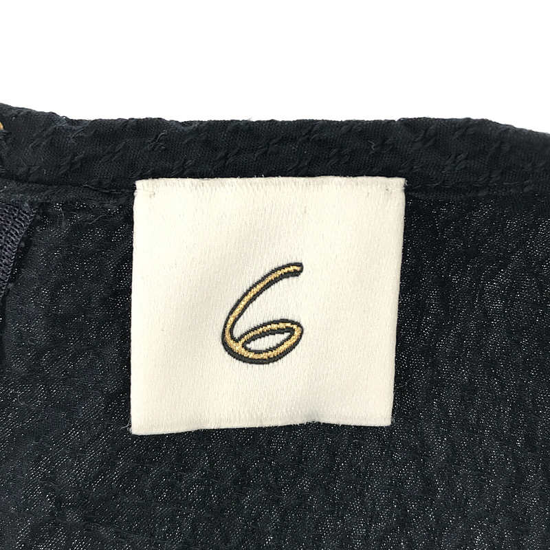 6(ROKU) / ロク VOLUME SLEEVE DRESS ロングワンピース