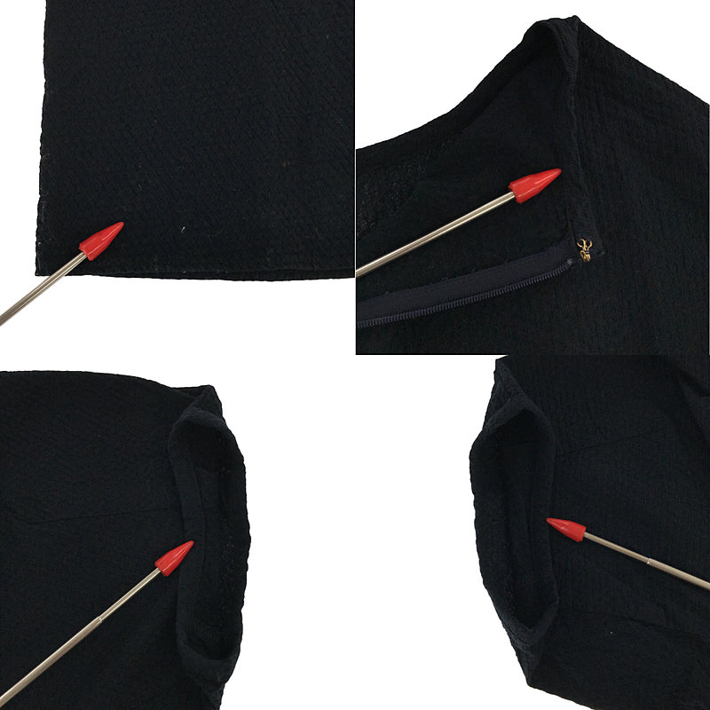 6(ROKU) / ロク VOLUME SLEEVE DRESS ロングワンピース