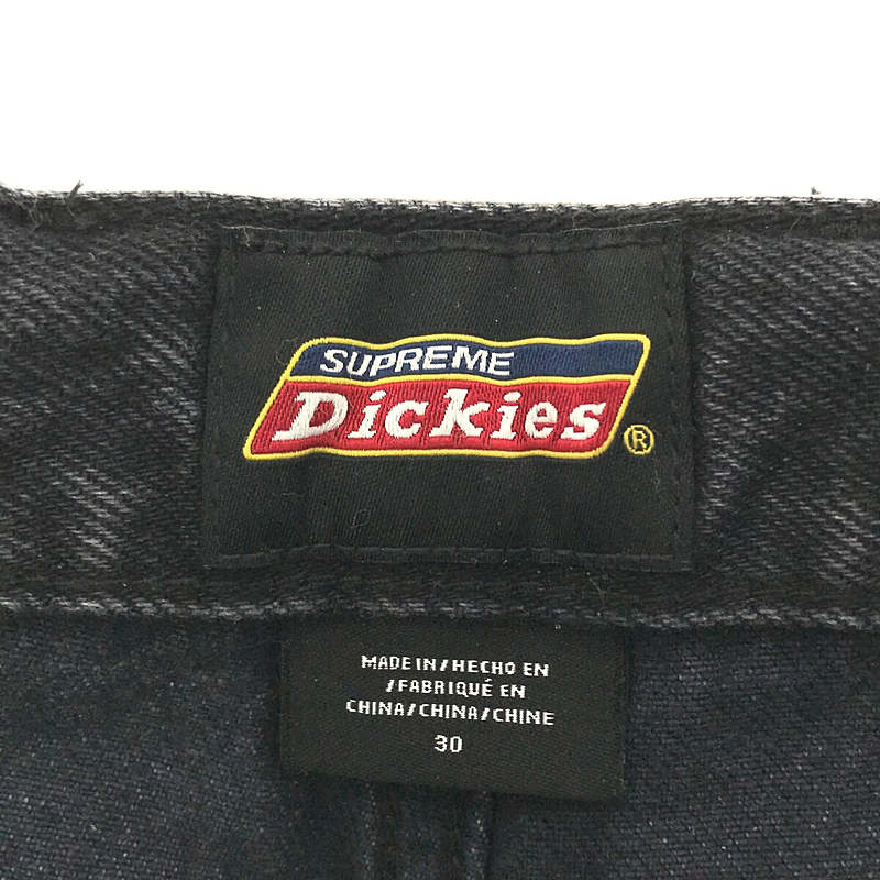 SUPREME / シュプリーム × dickies double knee baggy jean / ディッキーズ ダブルニーバギージーンズ ブラックデニムパンツ