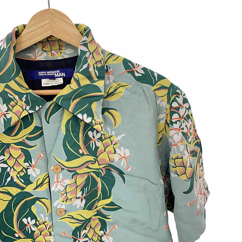JUNYAWATANABE COMMEdesGARCONS MAN / ジュンヤワタナベマン リバーシブル レーヨン オープンカラー アロハシャツ