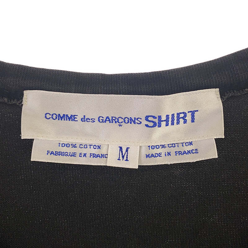 COMME des GARCONS SHIRT / コムデギャルソンシャツ インサイドアウト コットン クルーネック Tシャツ