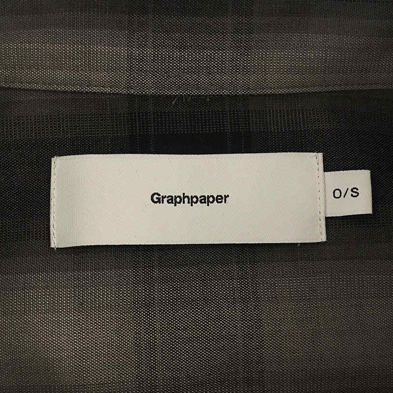 Graphpaper / グラフペーパー Ombre Check Oversized Regular Collar Shirt / オンブレチェック オーバーサイズ シャツ