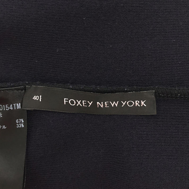 FOXEY NEW YORK / フォクシーニューヨーク レーヨン混 スクエアネック ノースリーブトップス