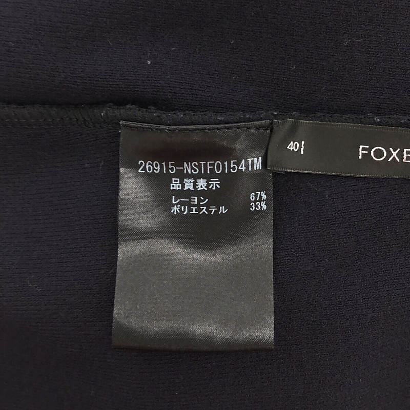 FOXEY NEW YORK / フォクシーニューヨーク レーヨン混 スクエアネック ノースリーブトップス