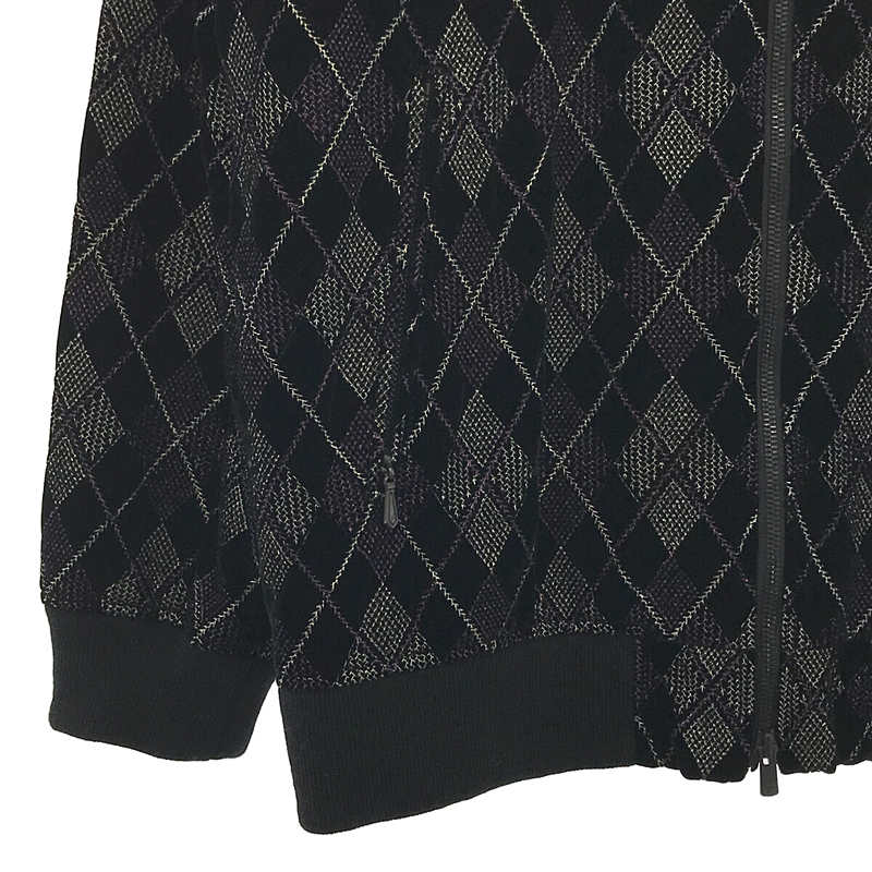 Needles / ニードルス B.B. JACKET - ARGYLE EMB. VELVET ベルベット アーガイル エンブレム ジャケット