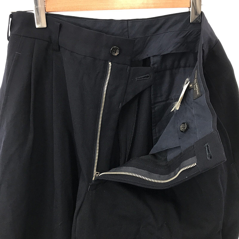 COMME des GARCONS HOMME PLUS / コムデギャルソンオムプリュス 90s ヴィンテージ セットアップ ウールギャバ 袖ストライプ リバーシブルジャケット 2タック スラックス