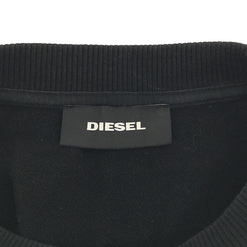 DIESEL / ディーゼル ロゴプリント 有刺鉄線 刺しゅう クルーネック スウェット