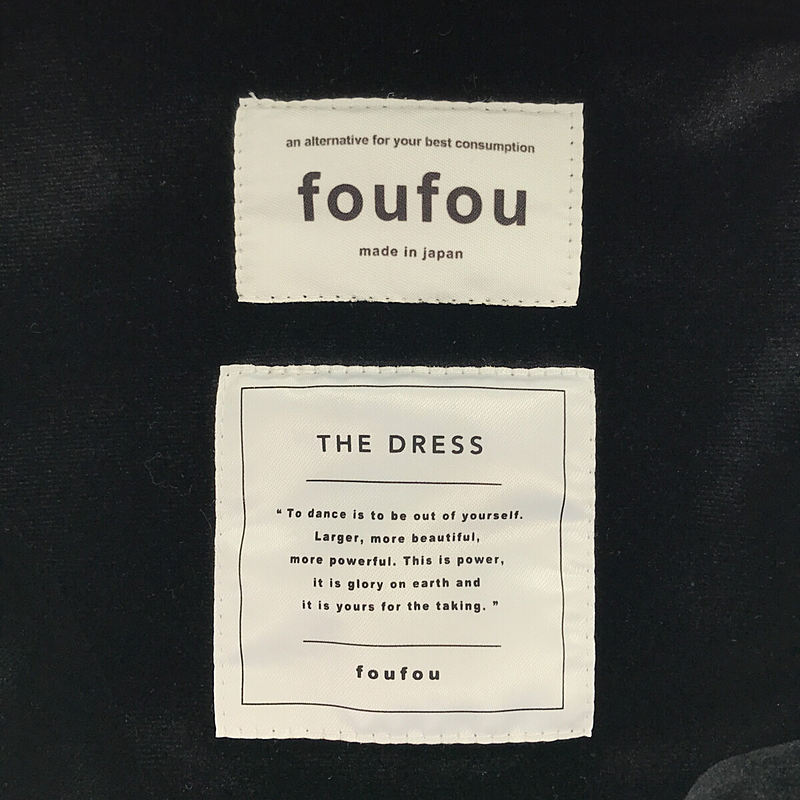 foufou / フーフー THE DRESS #25 velour button blouse ブラウス