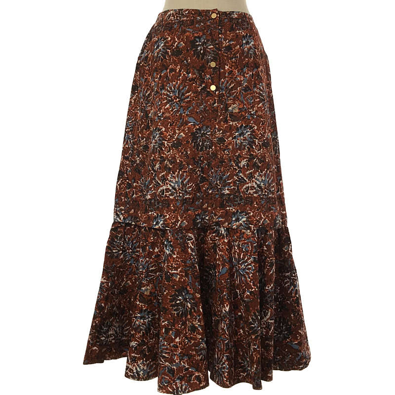 × nano universe ナノユニバース別注 POPLIN ETHNIC SKIRT ポプリン エスニックスカート