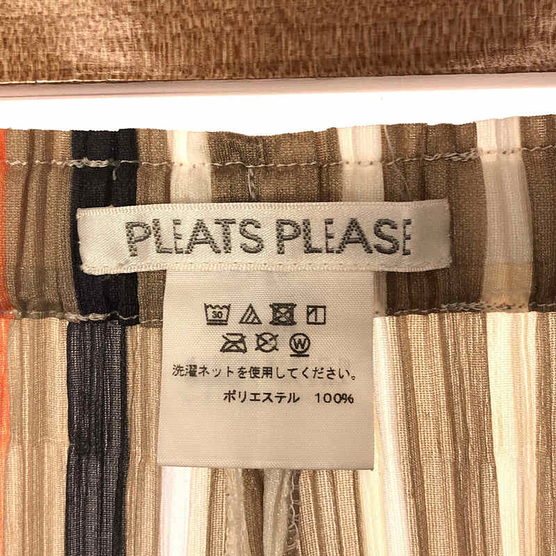 PLEATS PLEASE ISSEY MIYAKE / プリーツプリーズイッセイミヤケ マルチカラーストライプ プリーツパンツ