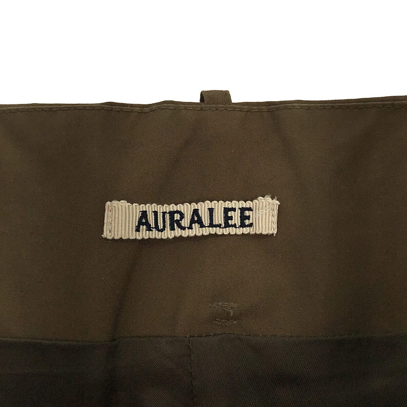 AURALEE / オーラリー HIGH COUNT CLOTH WIDE PANTS / ハイカウントクロス タック ワイドパンツ