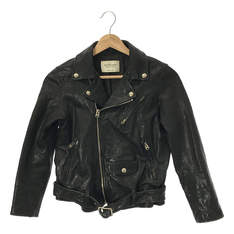 shrink leather riders jacket ライダースジャケット