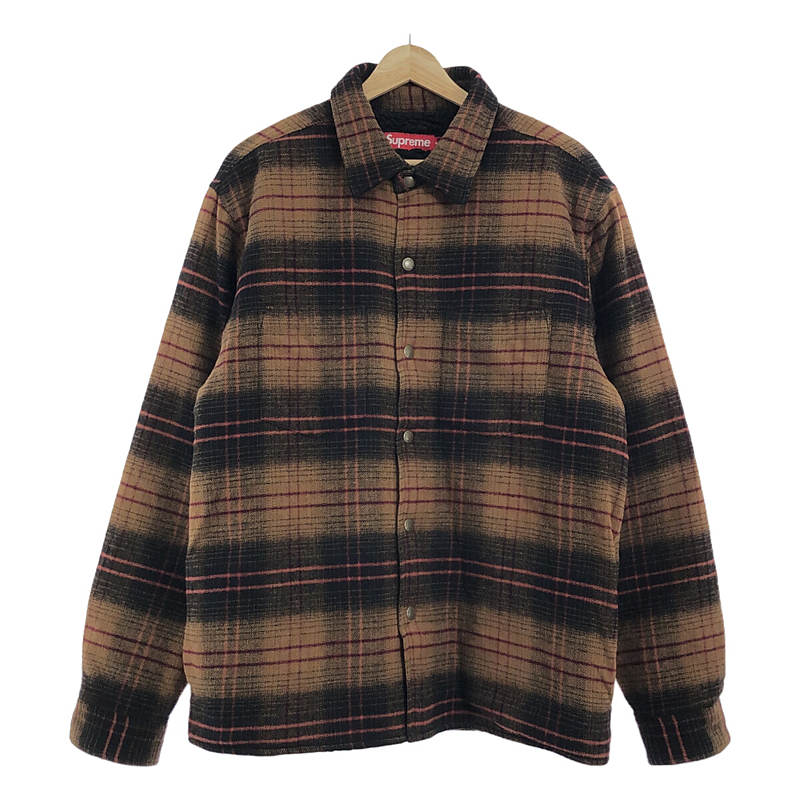 lined flannel snap shirt / ラインフランネルスナップシャツ