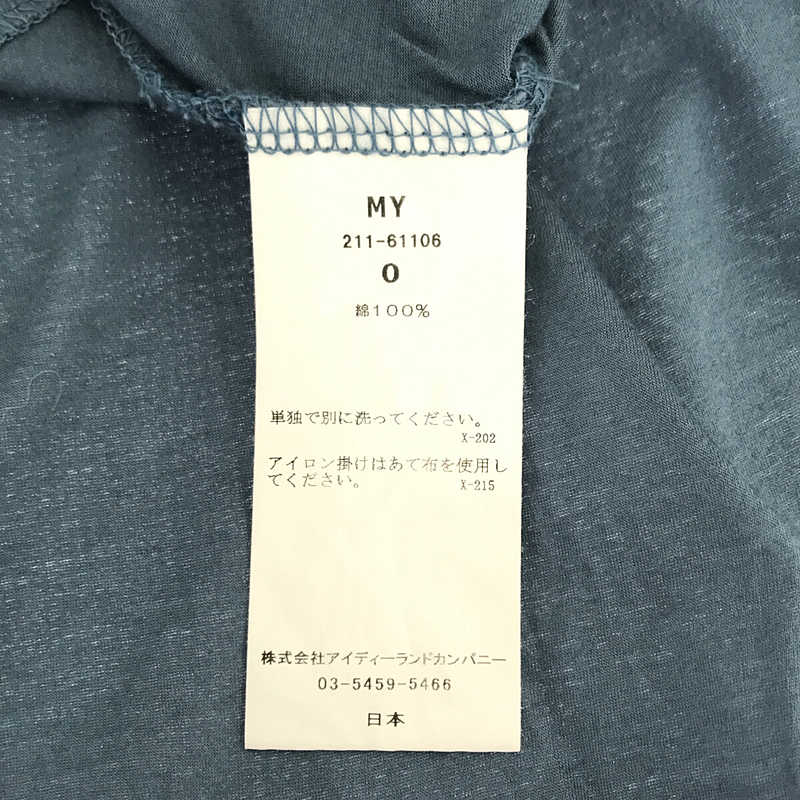 MY___ / マイ クルーネック ワイド Tシャツ