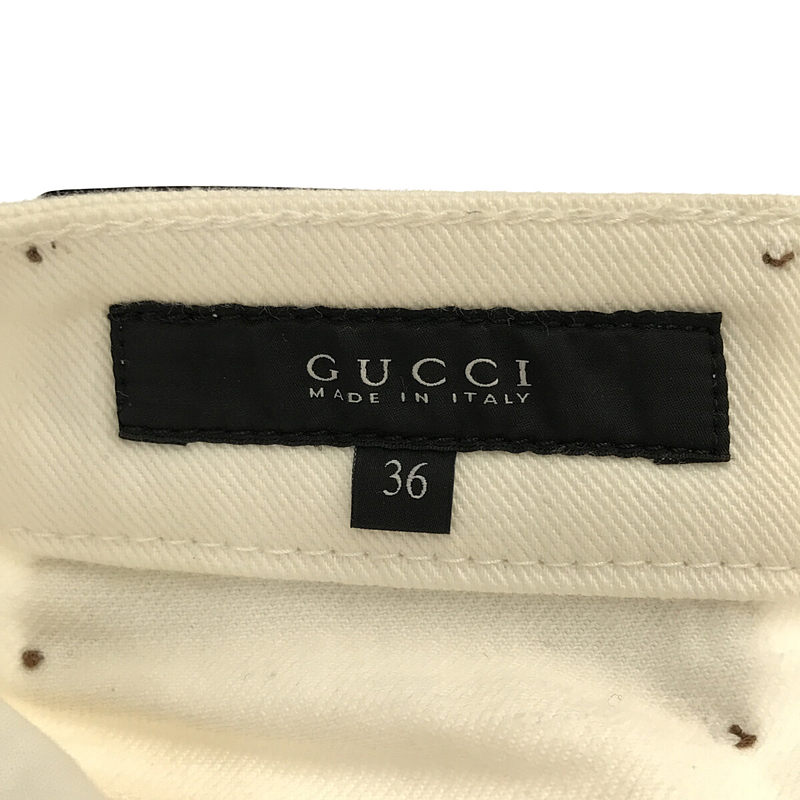 GUCCI / グッチ ビジュー装飾 デニムスカート