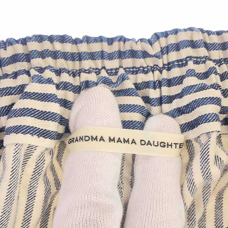 grandma MAMA daughter / グランマママドーター コットン ストライプパンツ