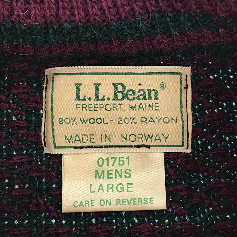 L.L.BEAN / エルエルビーン vintage 1980s~ バーズアイ二ット