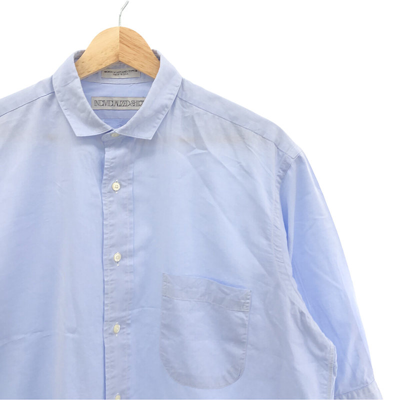 INDIVIDUALIZED SHIRTS / インディビジュアライズドシャツ コットン 7分袖 ロングシャツ