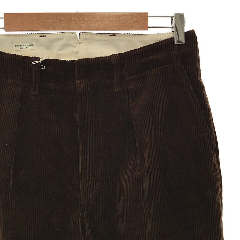 PHIGVEL / フィグベル Corduroy Work Trousers / コーデュロイ タック トラウザーズ パンツ