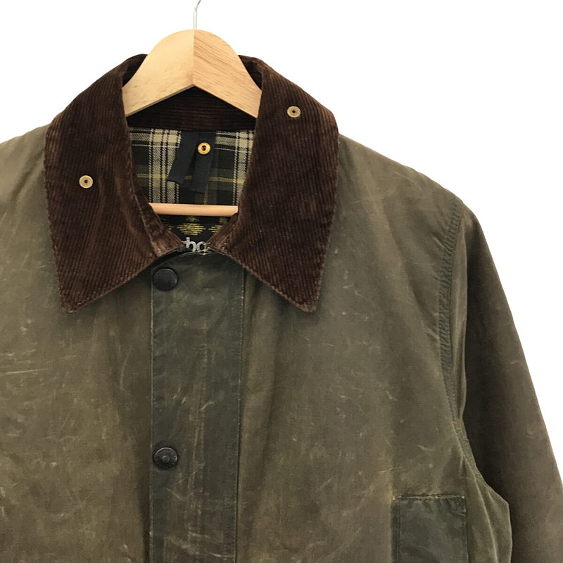 Barbour / バブアー BORDER / ボーダー vintage 3ワラント コーデュロイ切替 ワックス オイルドジャケット