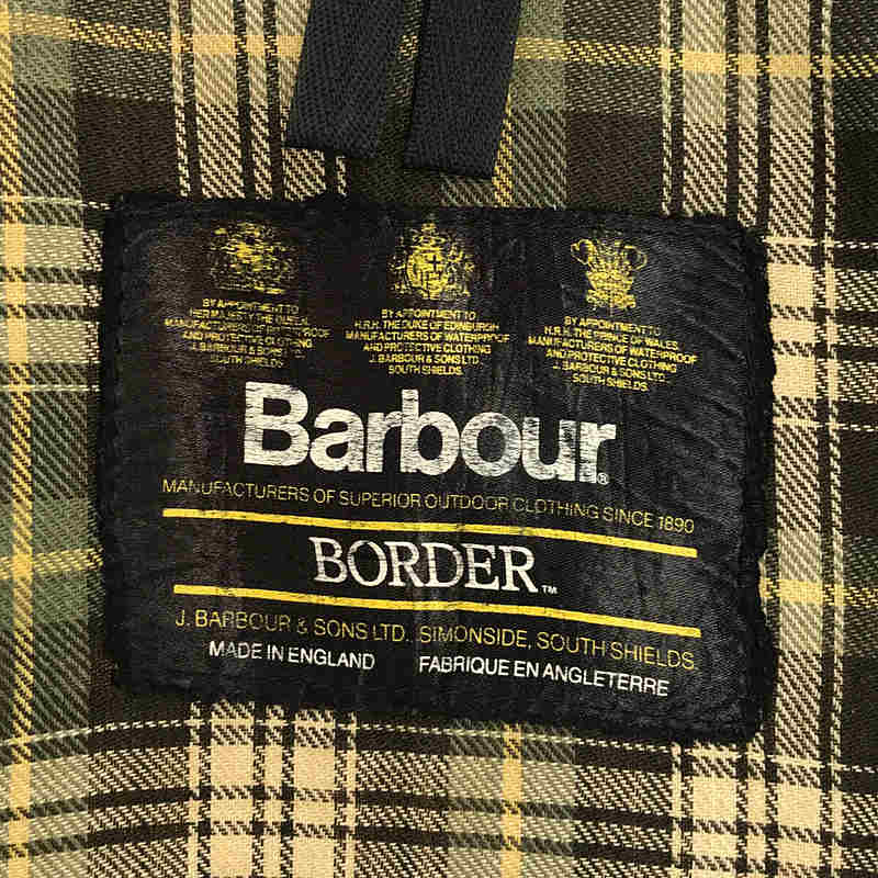 Barbour / バブアー BORDER / ボーダー vintage 3ワラント コーデュロイ切替 ワックス オイルドジャケット