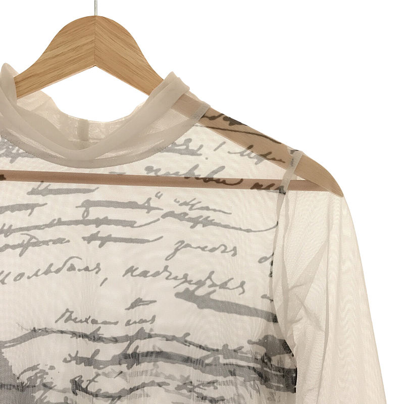 AKIKOAOKI / アキコアオキ グラフィティメッシュトップス