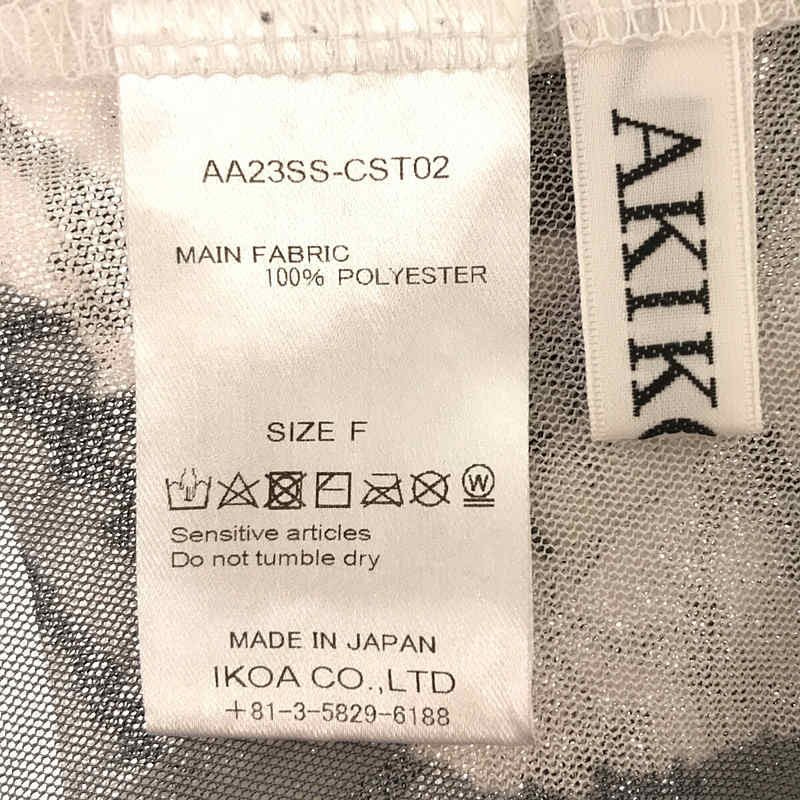 AKIKOAOKI / アキコアオキ グラフィティメッシュトップス