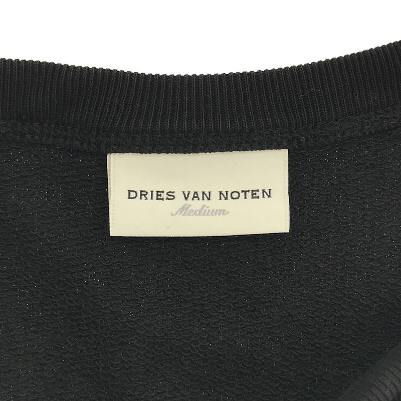 DRIES VAN NOTEN / ドリスヴァンノッテン 異素材ドッキング フリル ギャザー ノースリーブ スウェット