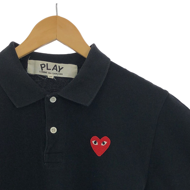 PLAY COMME des GARCONS / プレイコムデギャルソン ハートワッペン 鹿の子 ポロシャツ