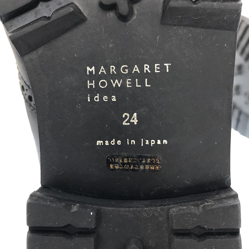 MARGARET HOWELL idea / マーガレットハウエルアイデア ウイングチップ サイドゴア ショートブーツ