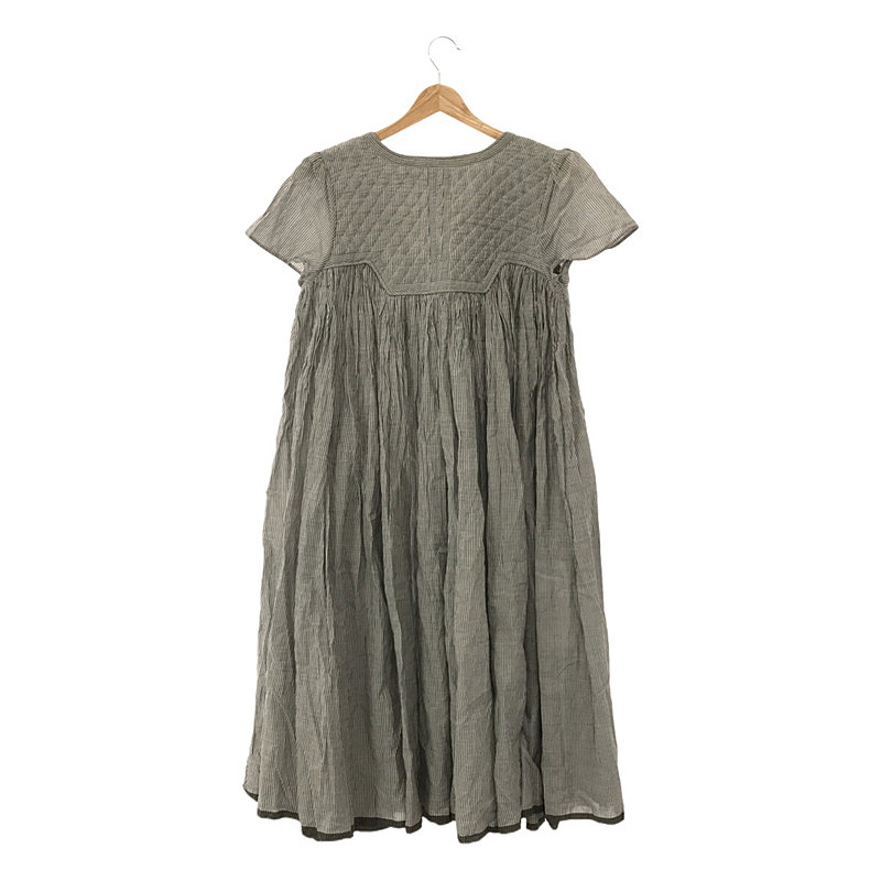 maison de SOIL / メゾンドソイル ストライプギャザーワンピース