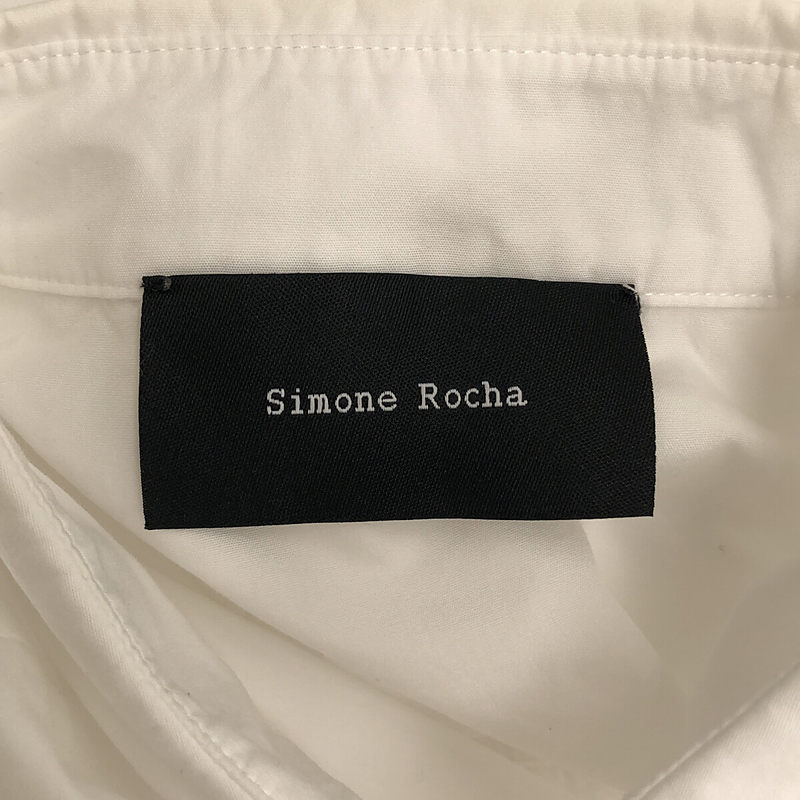 Simone Rocha / シモーネロシャ コットン パネル切替 シャツワンピース