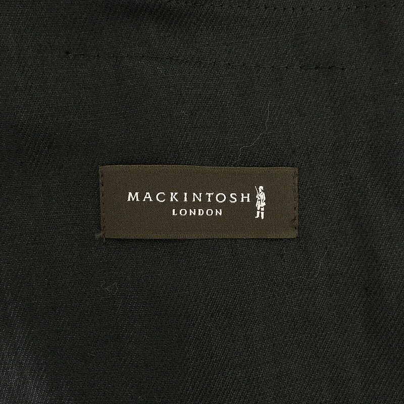 MACKINTOSH LONDON / マッキントッシュロンドン リネン ノーカラージャケット