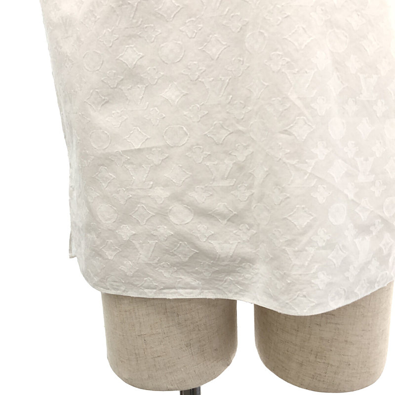 Louis Vuitton / ルイヴィトン モノグラム ジャガード スタンドカラー フリルシャツ ブラウス